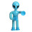 (without lights) Teleskopiska elastiska rör sugkopp Alien Fidget stressavlastning sensorisk klämleksak 3