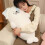 (Grey, L) Sleeping Seal Plush Pillow with Removable Accessories Soft Cuddly 5