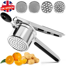 Stainless Steel Potato Ricer Masher Fruit Press Juicer Squeeze Kitchen Gadget UK