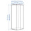IKEA LASTARE Wardrobe Frame 80x62x200 cm 3