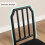 3 Pieces Rectangle Dining Table and Chairs Set Black Glass Tabletop Kitchen 8