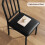 3 Pieces Rectangle Dining Table and Chairs Set Black Glass Tabletop Kitchen 7
