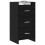 VidaXL vidaXL Sideboard Black Oak 40 x 36 x 80 cm Engineered Wood 3