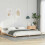 VidaXL vidaXL Bed Frame Brown 200 x 210 cm Solid Pine Wood 1