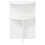 VidaXL vidaXL Side Table with Storage White Ø 39.5 x 55 cm Engineered Wood 4