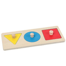 Geometrisches Greifspielzeug aus Holz für Kinder, kognitives Lernen, B-Stil