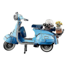 1106 szt. klocków motocyklowych Vespa 125 Roman Holiday do zestawu MOC 10298, zabawka na prezent świąteczny