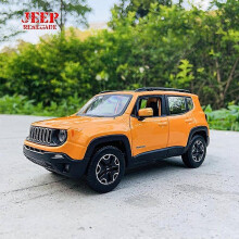 Maisto 1:24 Jeep Renegade Rubicon Orange Alloy Diecast Collectible Toy Gift
