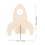 5 stk. umalte rakettleker i tre for DIY-montering og maling 1