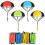 Tangle Free Parachute Throwing Toy Set Figures Toss 1