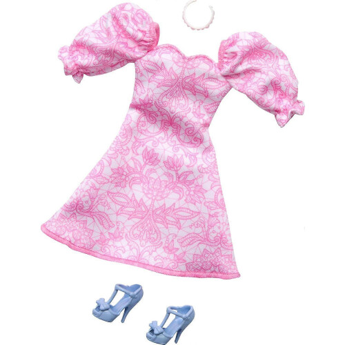 Robe rose Barbie - Look complet - Coffret mode pour enfants