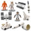 10PCS Astronaut Figurines Space Decor Rocket Model Toys PVC American Style 1