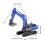 Children Diecast Excavator Engineering Toy Car Simulation Ornament Set 2