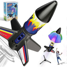 Kids Rocket Launcher Electric Parachute Recovery Eco Toy Unlimited Re-Launch Gift