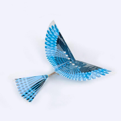 DIY Rubber Band Powered Ornithopter Flapping Bird Plane Mechanical Wings Toy 1