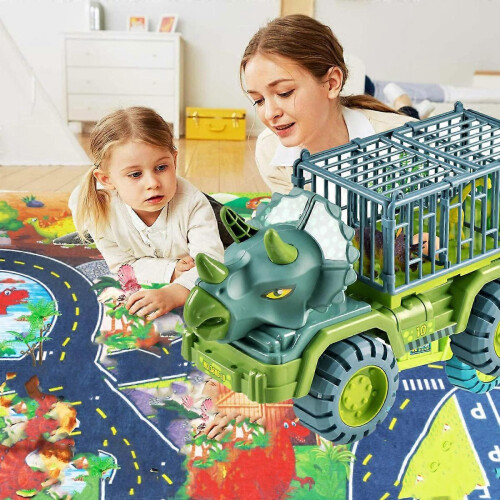 Interactive Dinosaur Truck Toy Simulation Pull Back Car Kids Gift 1