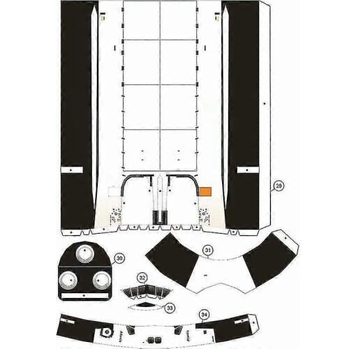 Space Shuttle Glossy Coated Paper Model for Kids and Adults 1