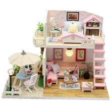 3D Wooden DIY Miniature Dollhouse for Kids Birthday Gift