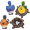 Realistic Mini Bird Nest Dollhouse Decor 3x3x1cm 4 Sets 1
