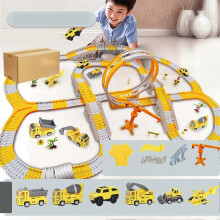 Kids Electric Race Track Toy Car Set Flexible DIY Assembly Construction Gift ETC460
