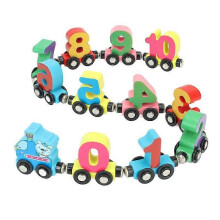 Set di costruzioni Luxora con trenino dei numeri, composto da 12 pezzi, gioco educativo per bambini per imparare a contare.