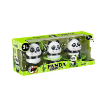 Adorabile ornamento a forma di panda che fa skateboard e salta la corda, multicolore, regalo di Natale per bambini e adulti.