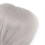 Short Smooth Synthetic Doll Wig Soft Realistic Fits 18.5-21cm Head Silver Gray 2