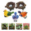 Realistic Mini Bird Nest Dollhouse Decor 3x3x1cm 4 Sets 3