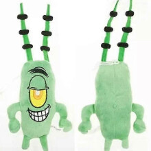 SvampBob Fyrkant Plankton Sheldon Mjuk Plyschdocka 30 cm Leksakspresent