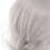 Short Smooth Synthetic Doll Wig Soft Realistic Fits 18.5-21cm Head Silver Gray 3