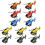 12 Pcs Pull Back Helicopter and Airplane Toys for Kids Set 1