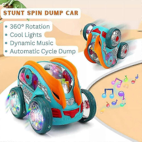 Auto giocattolo Speedlite con ingranaggi e luci LED, ideale per bambini. 1