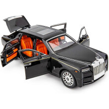 1/18 Rolls-Royce Phantom Diecast Pull Back Car Double Doors Foldable Logo 2025