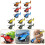 12 Pcs Pull Back Helicopter and Airplane Toys for Kids Set 4