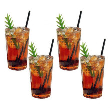 4-pack mini kaffekoppar i harts, dockhus, kök, låtsaslek, dekoration, säker