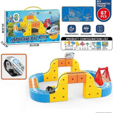 Magic Track Cube & Klick Rail Train Set 160PCS Track Gravity-Defying 3D STEM for Kids Gift