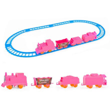 Multicolor DIY Assembled Rail Car Electric Train Toy for Kids
