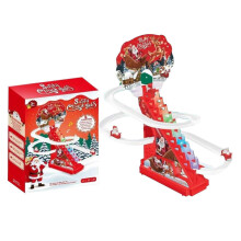 Christmas Train Set with LED Santa Climbing Music Remote Control for Kids