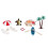 10-Pc Set Mini Deck Chair Beach Umbrella Boat Shell Kits Dollhouse Decor 1