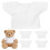 Set di 5 magliette classiche con orsacchiotti per peluche. 1