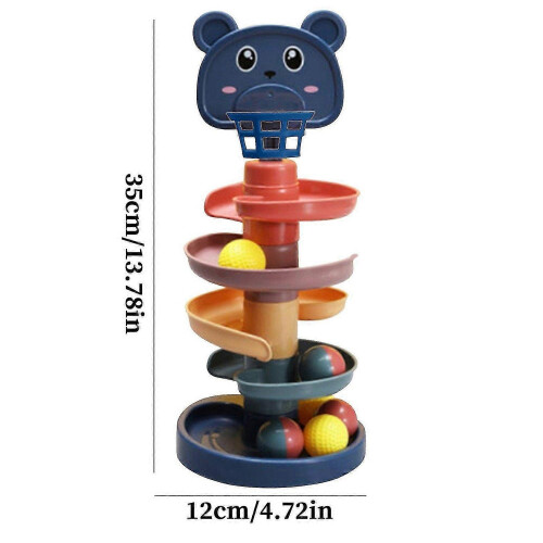 Set di giocattoli educativi per bambini: torre e torre rotolante. 2