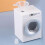 1:12 Dollhouse Mini Rechargeable Washing Machine Rotating DIY Scene Model Decorative Toy 1