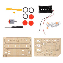 Pädagogisches elektrisches Segelflugzeug aus Holz zum Selberbauen für Kinder (1 Set)