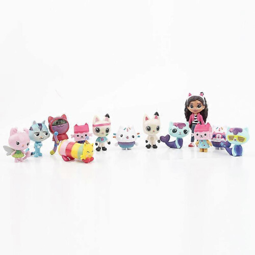 Ensemble de 13 adorables figurines de maison de poupée, mini-collection de jouets 1