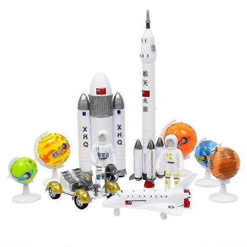 Romfergeleke for barn med astronautrakett MXBC