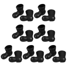 7Pairs Mini Santa Boots Doll Decoration Shoes