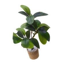 Realistic 1/6 Mini Artificial Potted Plant With Detailed Leaf Dollhouse Decor Multicolor
