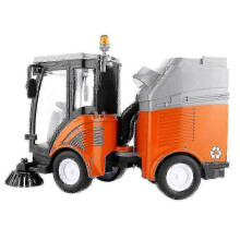 2026 Simulation Road Sweeper Garbage Truck Light Music Pull-back Toy