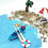 10-Pc Set Mini Deck Chair Beach Umbrella Boat Shell Kits Dollhouse Decor 5