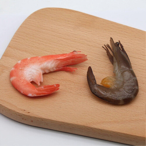 Realistic Prawn Keychain - Exquisite Decor Play Model for Kitchen Scenes 1